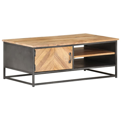 Tavolino da Salotto 90x50x35 cm in Massello di Acacia | homemem39