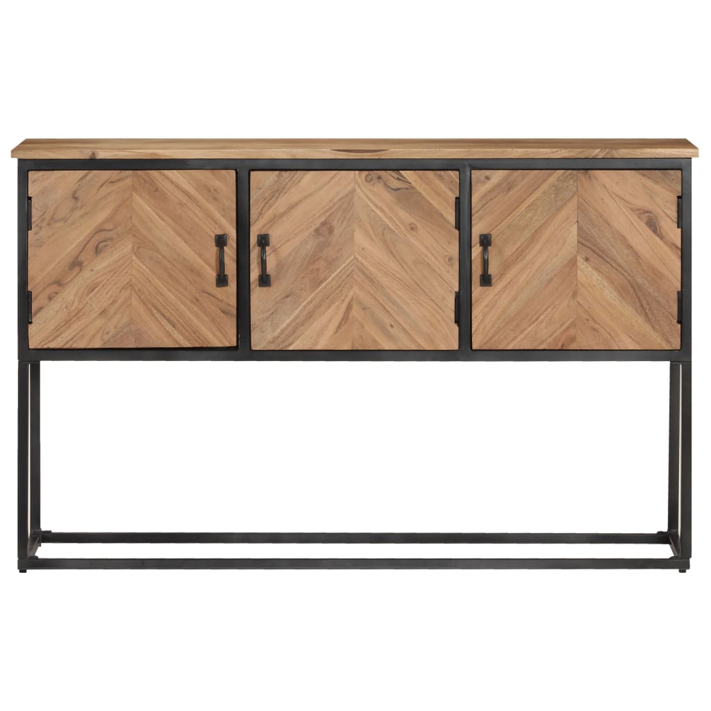 Credenza 120x30x75 cm in Legno Massello di Acacia - homemem39