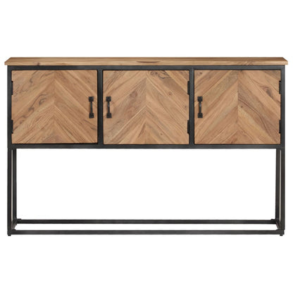 Credenza 120x30x75 cm in Legno Massello di Acacia - homemem39