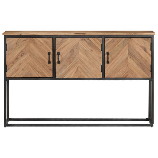 Credenza 120x30x75 cm in Legno Massello di Acacia - homemem39