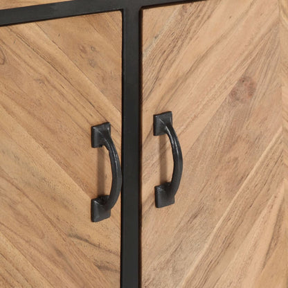 Credenza 120x30x75 cm in Legno Massello di Acacia | homemem39