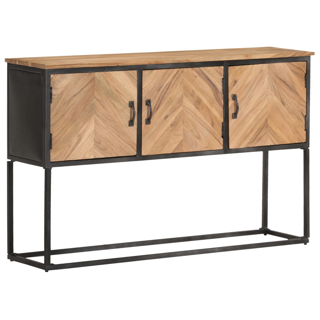 Credenza 120x30x75 cm in Legno Massello di Acacia