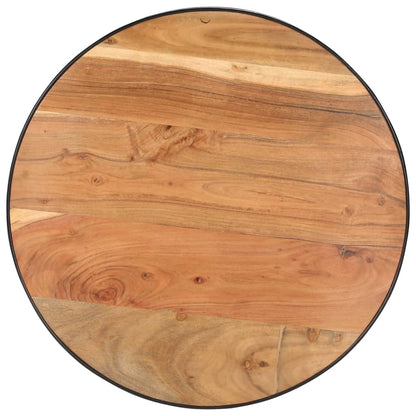 Tavolino da Salotto Nero 68x68x36 cm in Massello di Acacia | homemem39