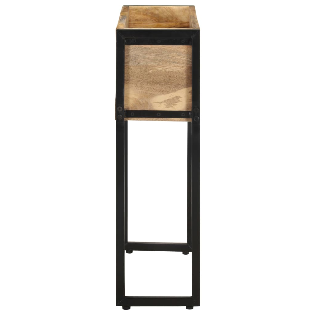 Fioriera 60x20x68 cm in Legno di Mango Grezzo | homemem39