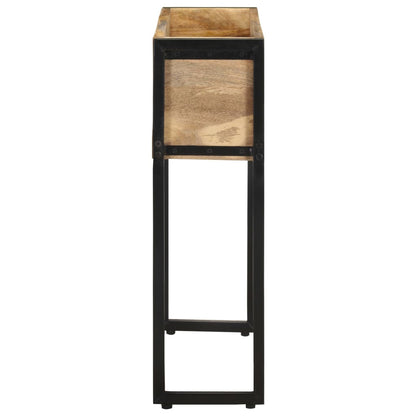 Fioriera 60x20x68 cm in Legno di Mango Grezzo | homemem39