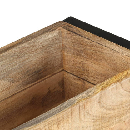 Fioriera 60x20x68 cm in Legno di Mango Grezzo | homemem39