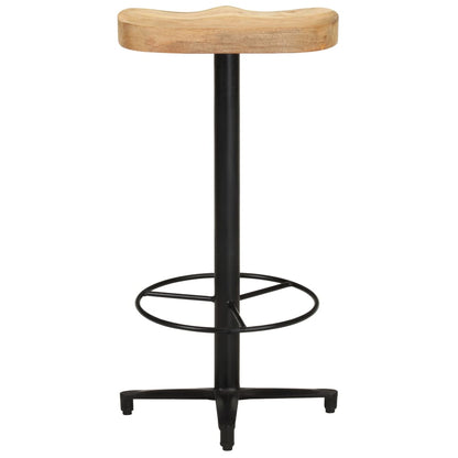 Sgabelli da Bar 2 pz 76 cm in Legno Massello di Mango | homemem39