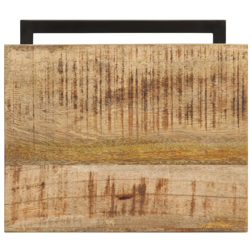 Tavolini Laterali 2 pz 31,5x24,5x64,5 cm Legno di Mango Grezzo | homemem39