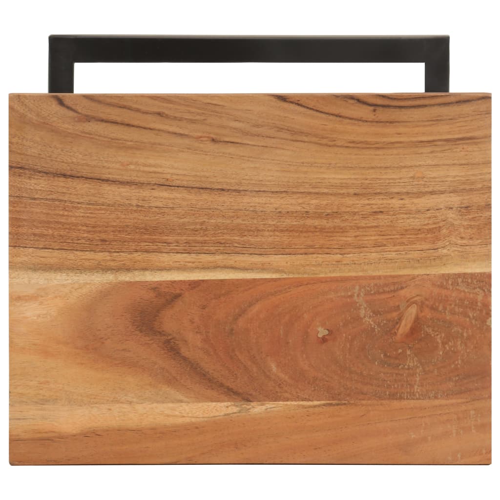 Tavolini Laterali 2 pz 31,5x24,5x64,5 cm Massello d'Acacia | homemem39
