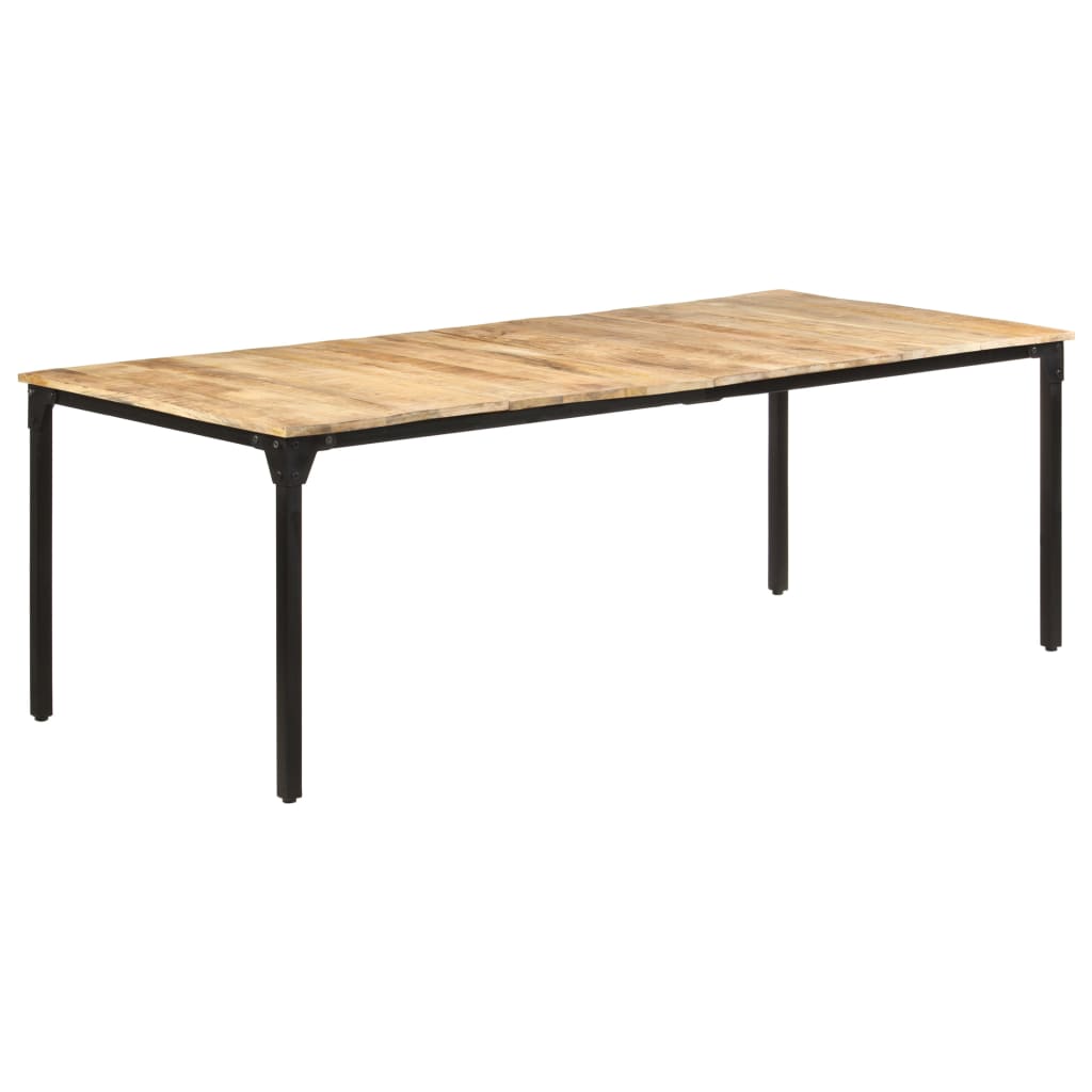 Tavolo da Pranzo 220x100x76 cm in Legno di Mango Grezzo | homemem39
