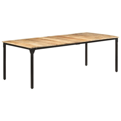 Tavolo da Pranzo 220x100x76 cm in Legno di Mango Grezzo | homemem39