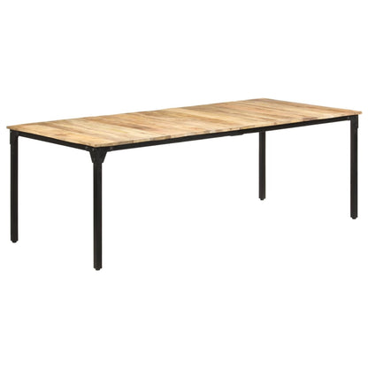 Tavolo da Pranzo 220x100x76 cm in Legno di Mango Grezzo | homemem39