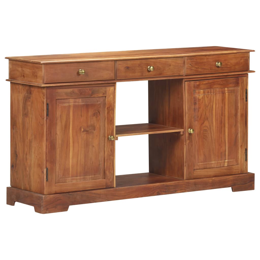 Credenza 135x35x75 cm in Legno Massello di Acacia | homemem39