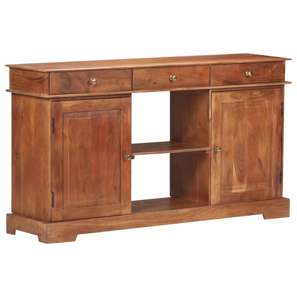 Credenza 135x35x75 cm in Legno Massello di Acacia | homemem39