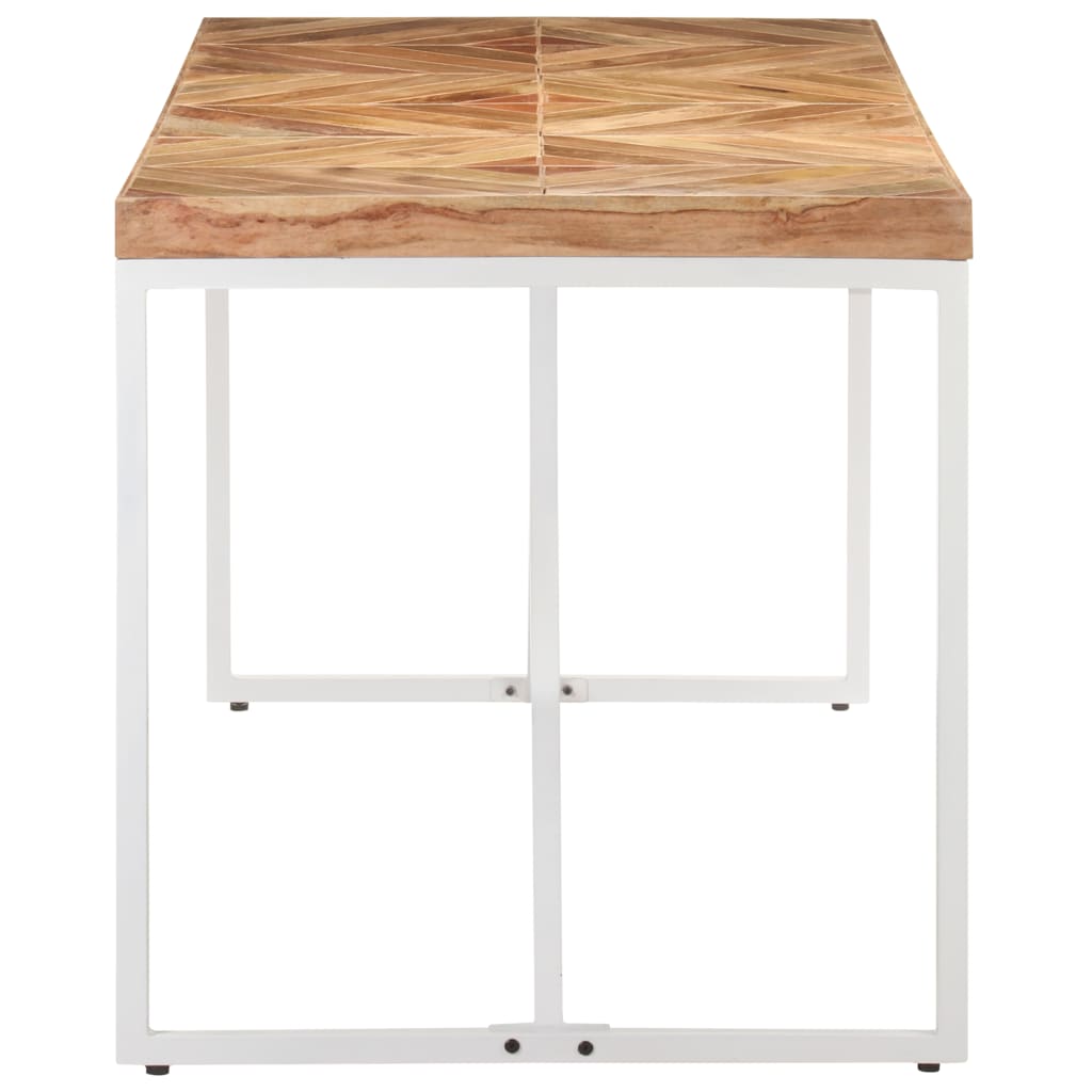 Tavolo da Pranzo 140x70x76 cm in Legno Massello Acacia e Mango | homemem39