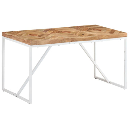 Tavolo da Pranzo 140x70x76 cm in Legno Massello Acacia e Mango | homemem39