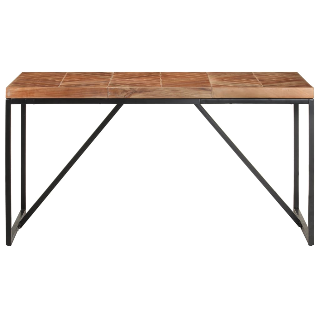 Tavolo da Pranzo 140x70x76 cm in Legno Massello Acacia e Mango | homemem39