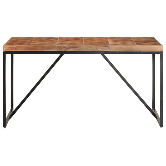 Tavolo da Pranzo 140x70x76 cm in Legno Massello Acacia e Mango | homemem39