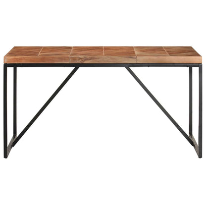 Tavolo da Pranzo 140x70x76 cm in Legno Massello Acacia e Mango