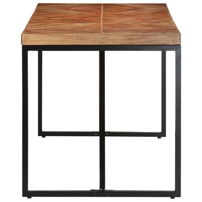 Tavolo da Pranzo 140x70x76 cm in Legno Massello Acacia e Mango | homemem39