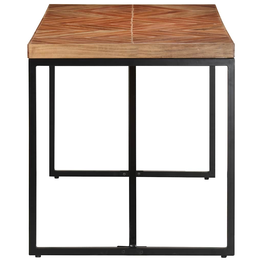 Tavolo da Pranzo 140x70x76 cm in Legno Massello Acacia e Mango