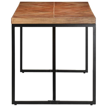 Tavolo da Pranzo 140x70x76 cm in Legno Massello Acacia e Mango