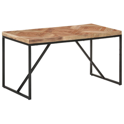 Tavolo da Pranzo 140x70x76 cm in Legno Massello Acacia e Mango | homemem39