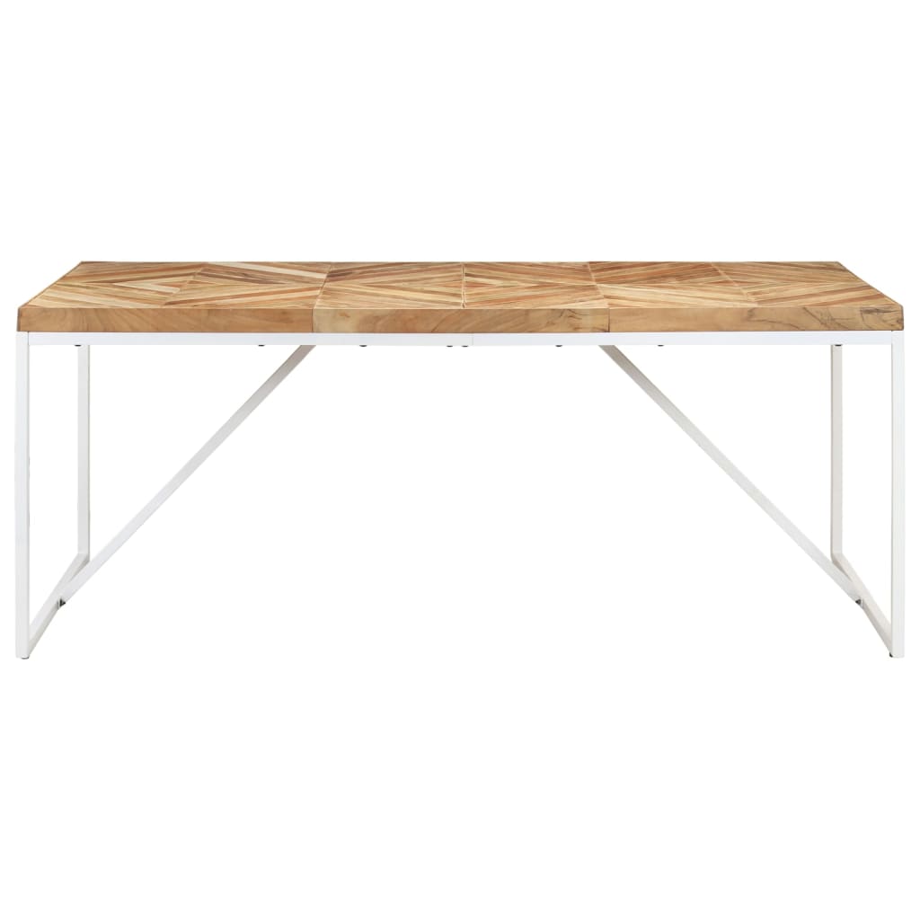 Tavolo da Pranzo 180x90x76 cm Legno Massello di Acacia e Mango - homemem39