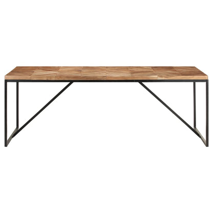 Tavolo da Pranzo 200x90x76 cm Legno Massello di Acacia e Mango | homemem39