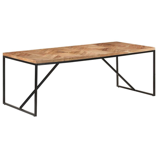 Tavolo da Pranzo 200x90x76 cm Legno Massello di Acacia e Mango