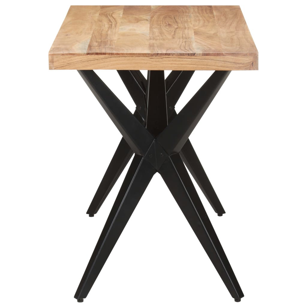 Tavolo da Pranzo 120x60x76 cm in Legno Massello di Acacia | homemem39