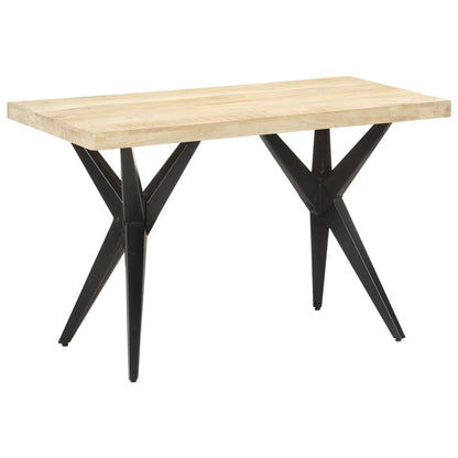 Tavolo da Pranzo 120x60x76 cm in Legno Massello di Mango | homemem39