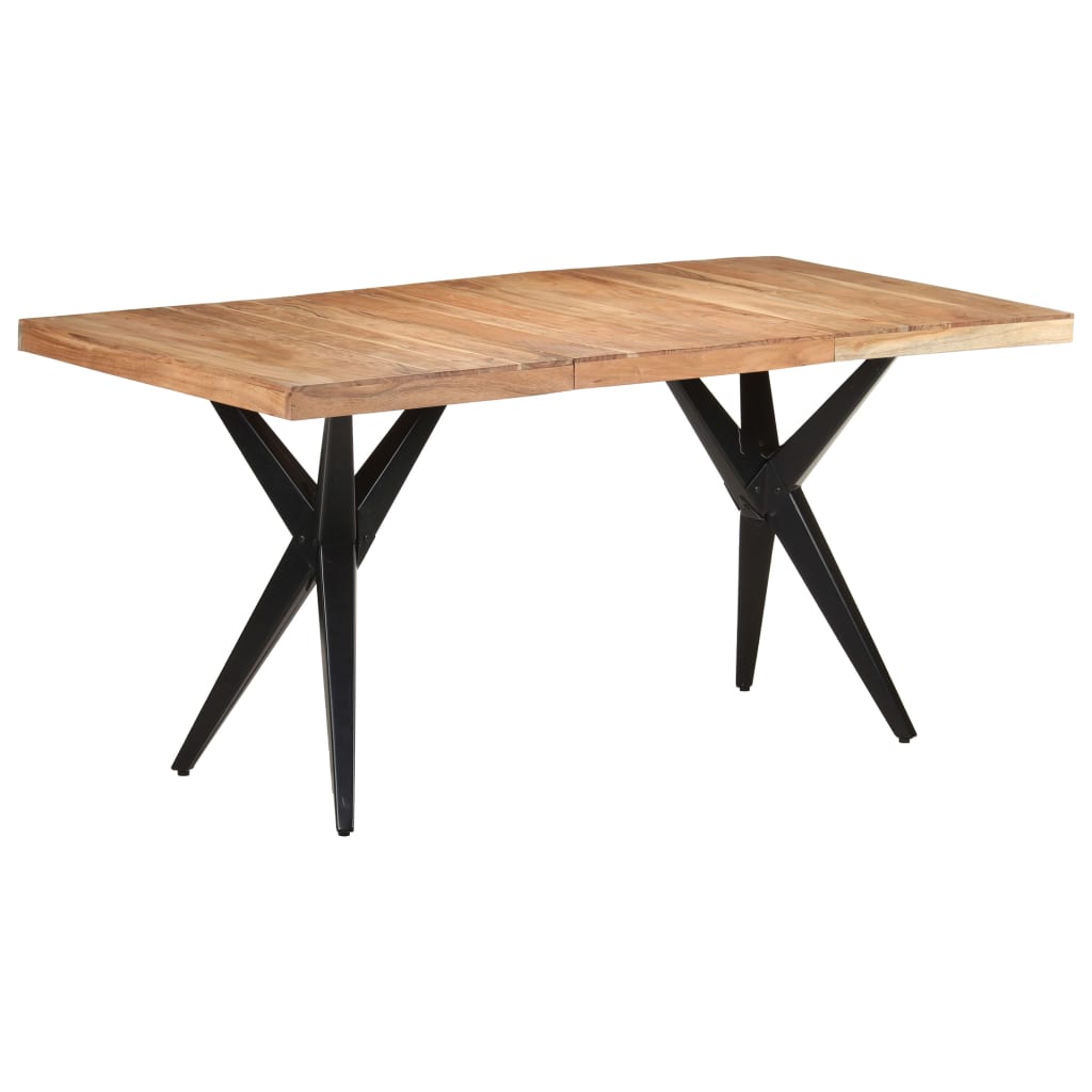 Tavolo da Pranzo 160x80x76 cm in Legno Massello di Acacia | homemem39