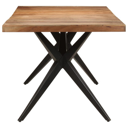 Tavolo da Pranzo 200x90x76 cm Legno Massello di Acacia | homemem39