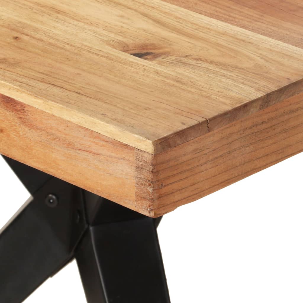 Tavolo da Pranzo 200x90x76 cm Legno Massello di Acacia | homemem39