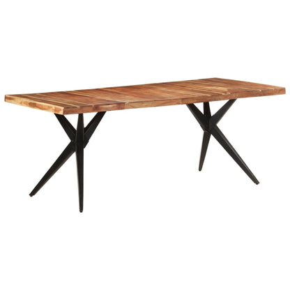 Tavolo da Pranzo 200x90x76 cm Legno Massello di Acacia | homemem39