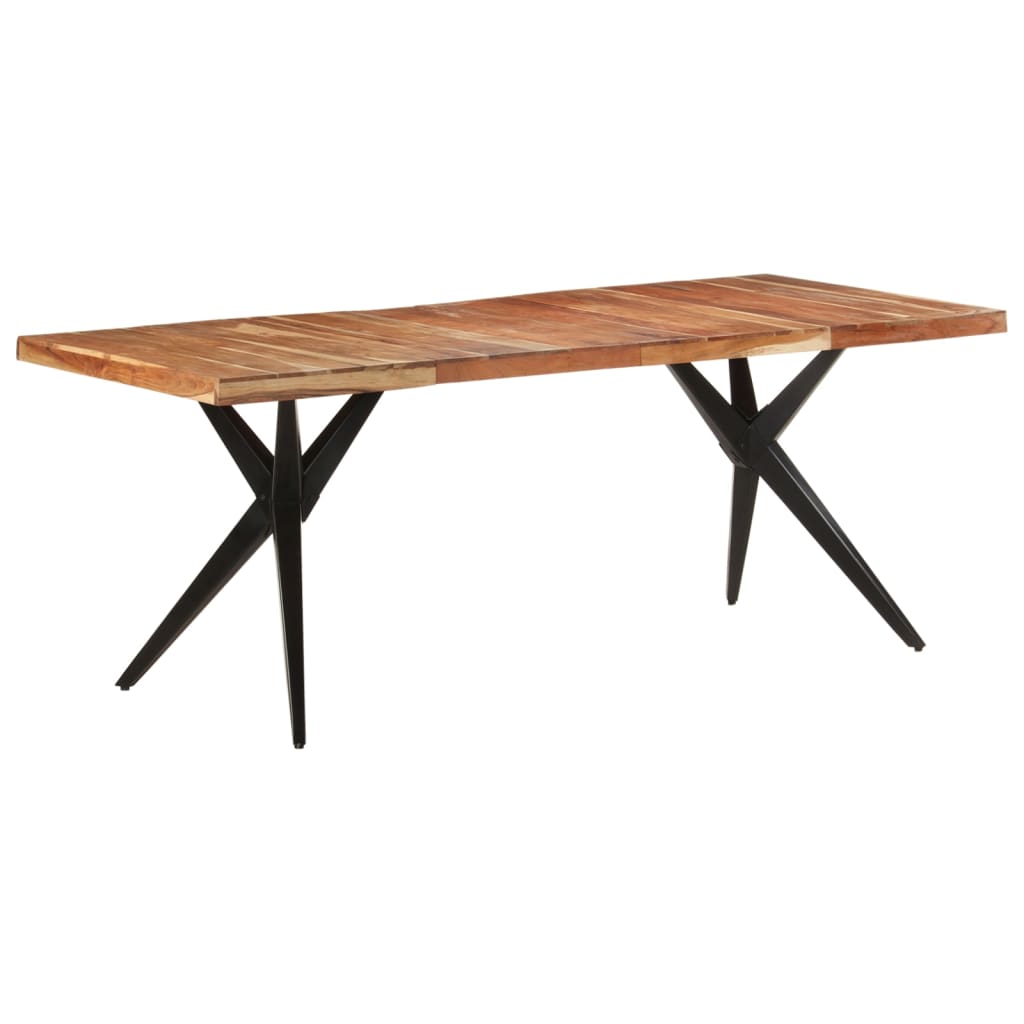 Tavolo da Pranzo 200x90x76 cm Legno Massello di Acacia | homemem39