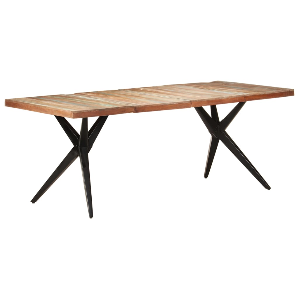 Tavolo da Pranzo 200x90x76 cm in Legno Massello di Recupero | homemem39