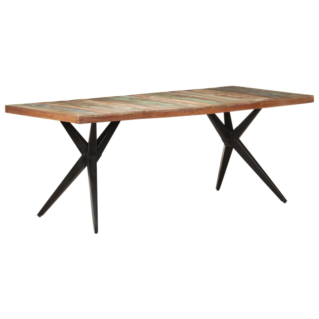 Tavolo da Pranzo 200x90x76 cm in Legno Massello di Recupero | homemem39