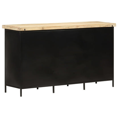 Credenza 140x38x76 cm in Legno di Mango Grezzo - homemem39
