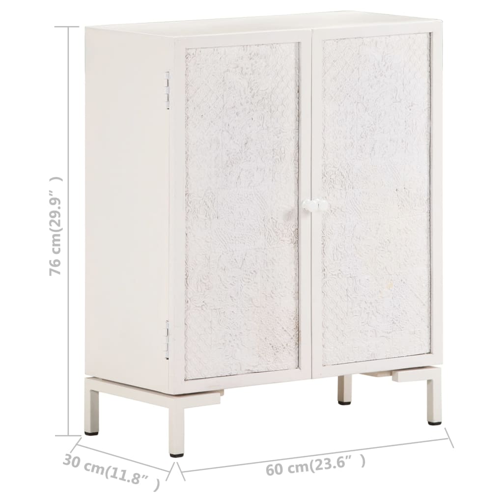 Credenza 60x30x76 cm in Legno Massello di Mango - homemem39
