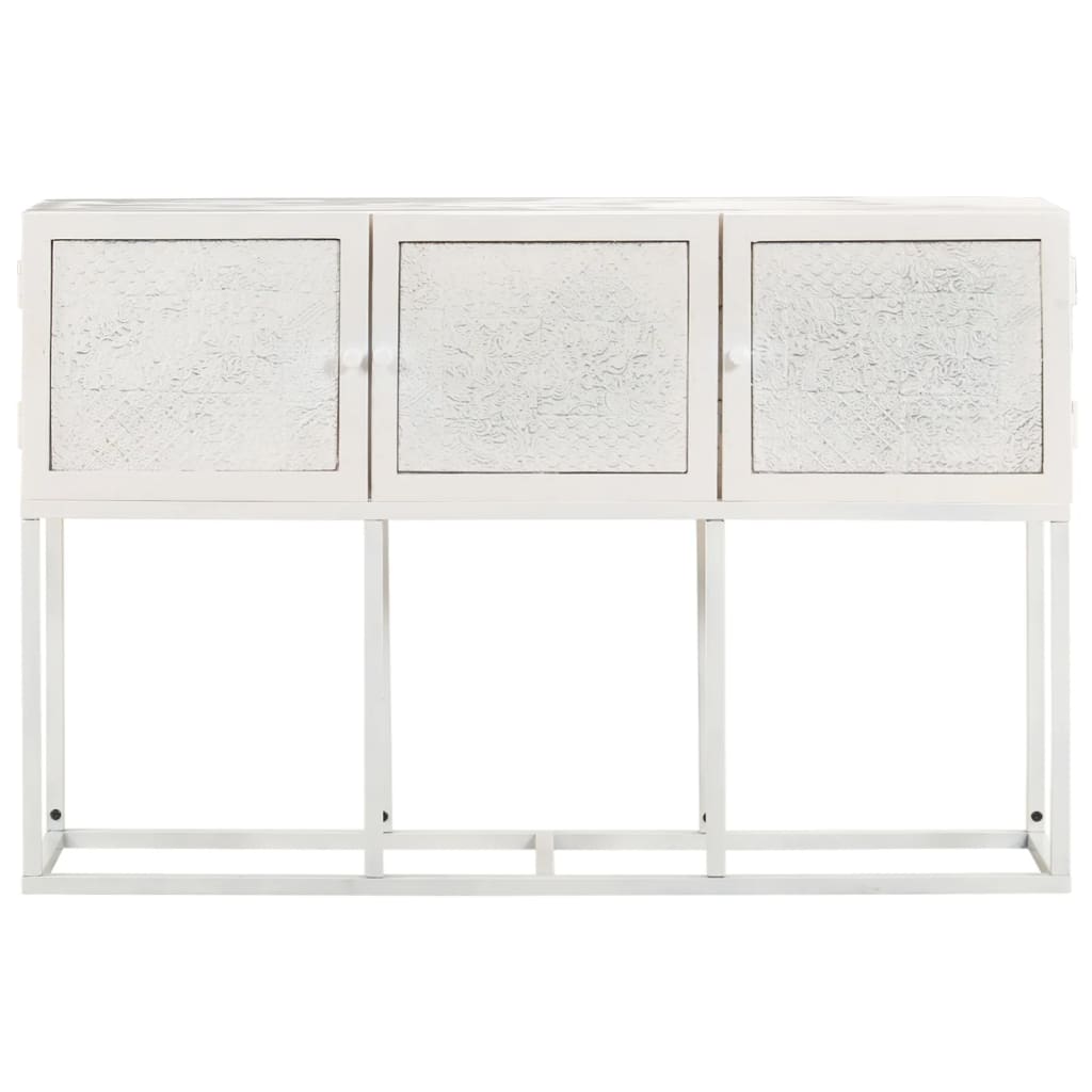 Credenza 115x30x76 cm in Legno Massello di Mango