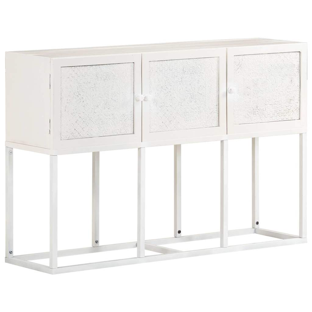 Credenza 115x30x76 cm in Legno Massello di Mango