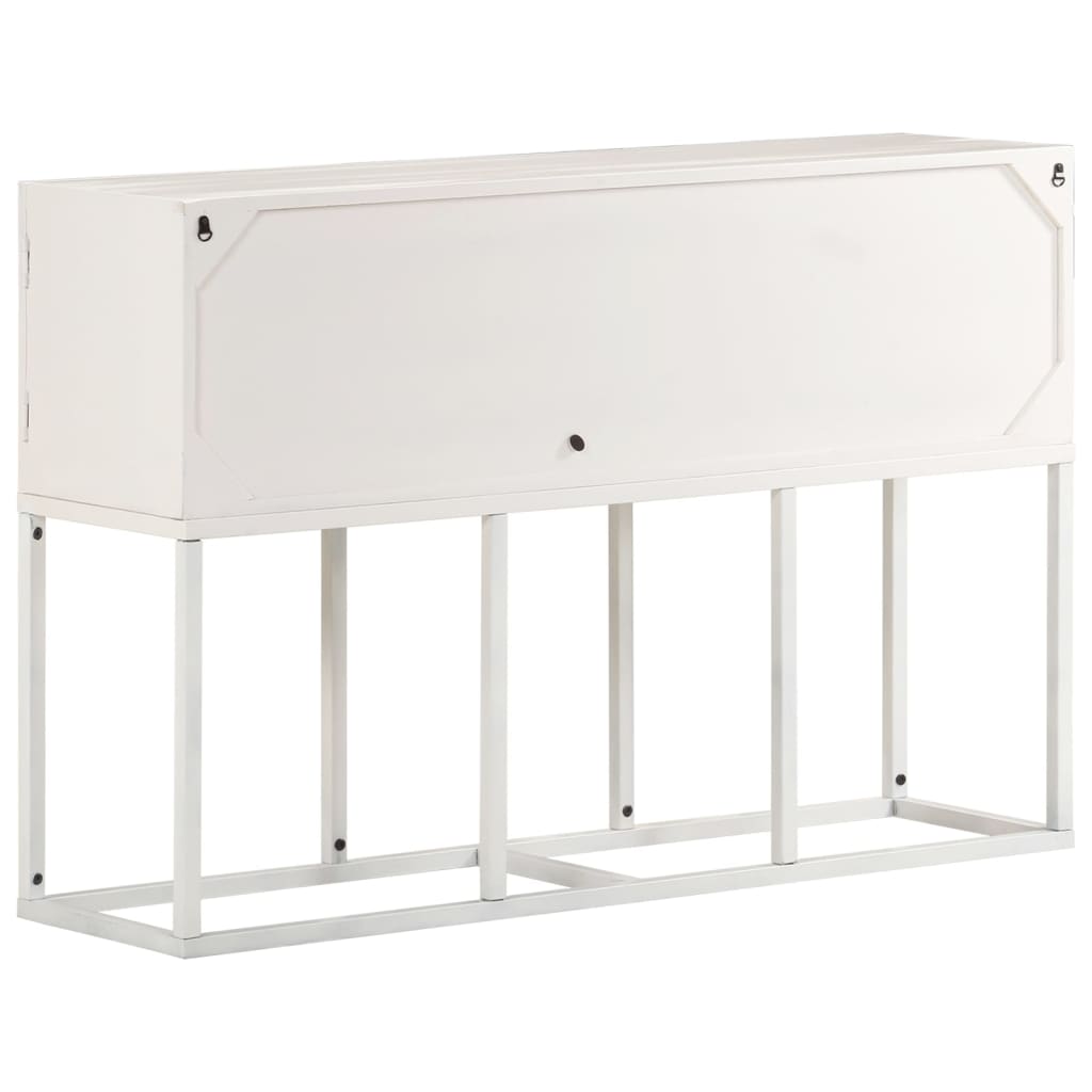 Credenza 115x30x76 cm in Legno Massello di Mango