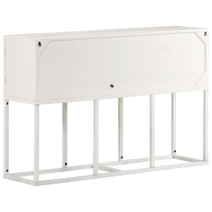 Credenza 115x30x76 cm in Legno Massello di Mango