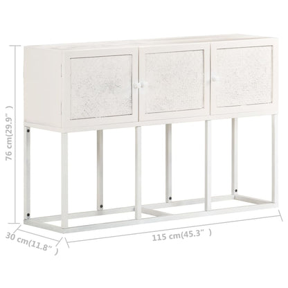 Credenza 115x30x76 cm in Legno Massello di Mango | homemem39