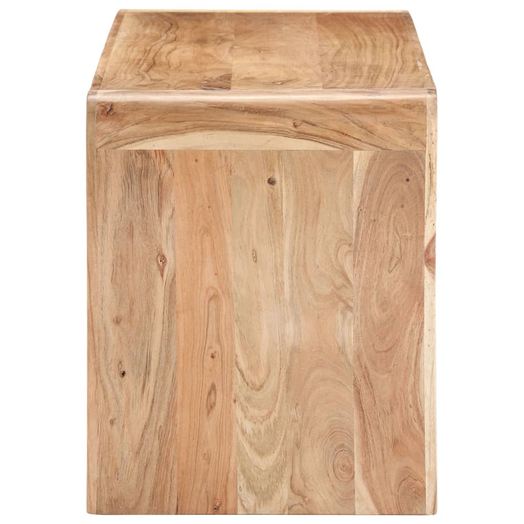 Panca 110x38x46 cm in Legno Massello di Acacia - homemem39