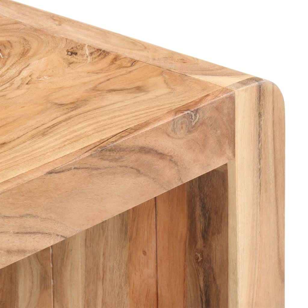 Panca 110x38x46 cm in Legno Massello di Acacia - homemem39
