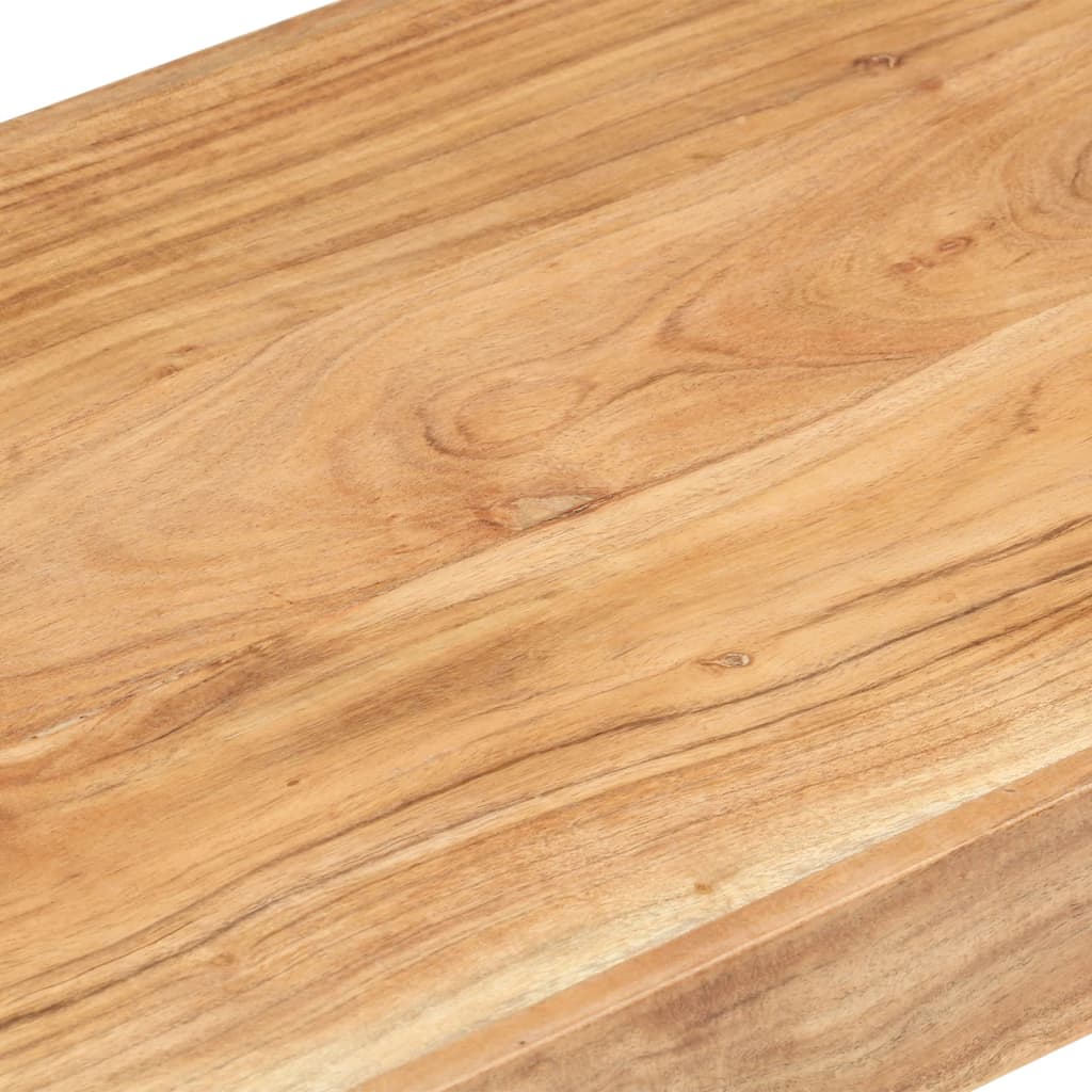 Panca 110x38x46 cm in Legno Massello di Acacia - homemem39