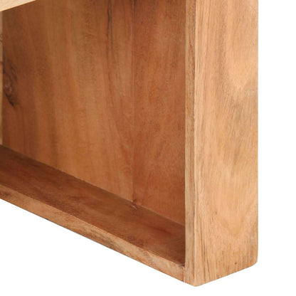 Tavolino Laterale 40x40x30 cm in Legno Massello di Acacia